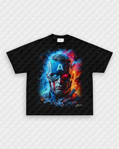 BIG FACE CAPTAIN AMERICA TEE - GAME CHANGERS