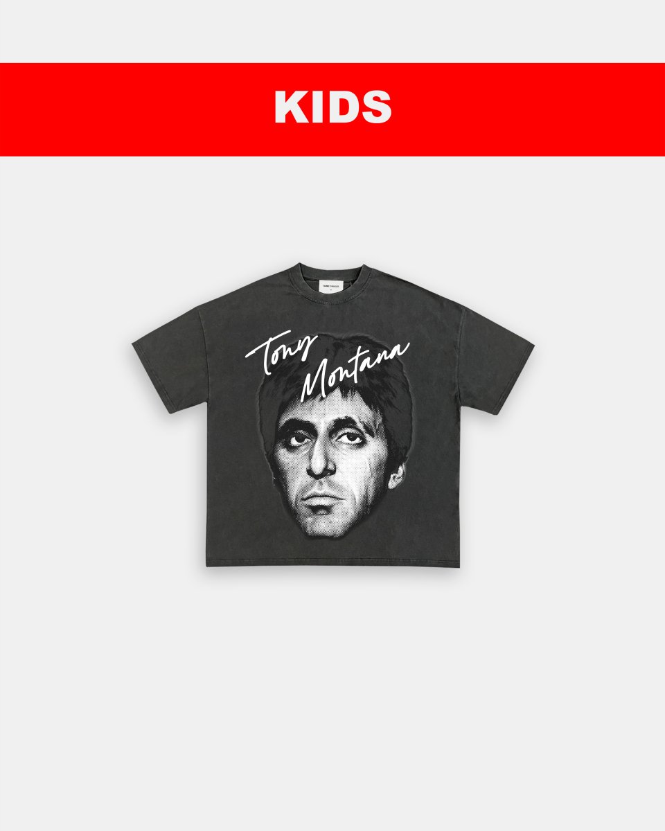 BIG FACE TONY MONTANA - KIDS TEE - GAME CHANGERS