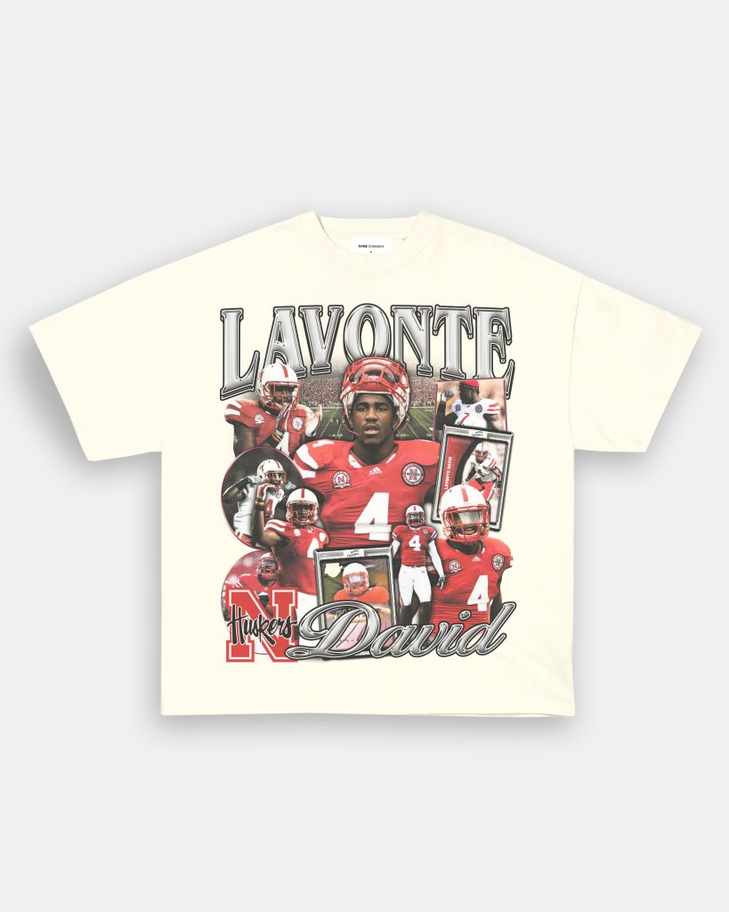 LAVONTE DAVID - NEBRASKA TEE - VIP - GAME CHANGERS TEE