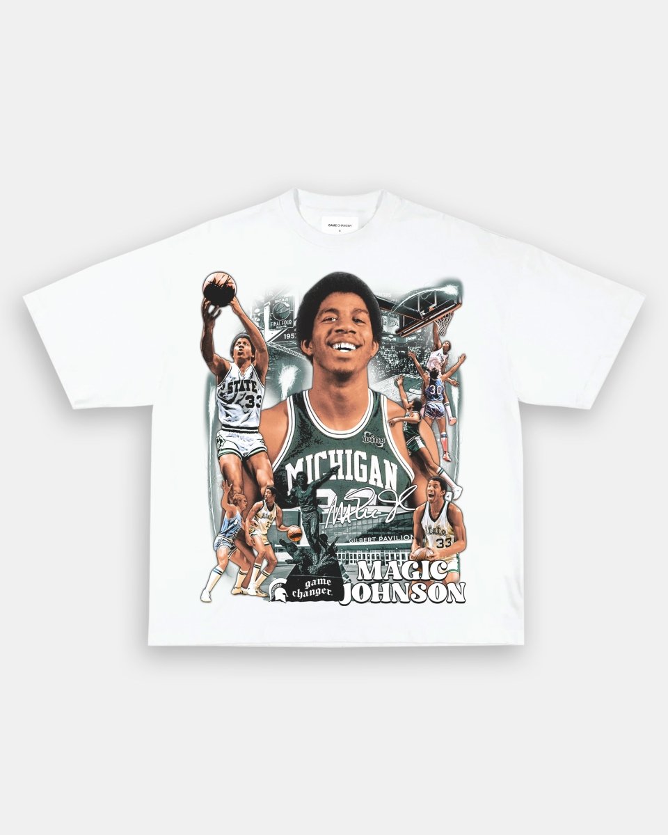 MAGIC JOHNSON - MICHIGAN TEE - GAME CHANGERS