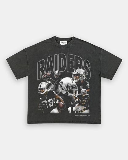 RAIDERS VINTAGE TEE (CUSTOM ORDER WITH BACK) - [DS] - VIP - GAME CHANGERS TEE