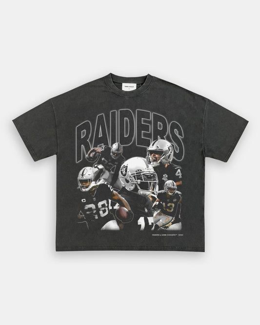 RAIDERS VINTAGE TEE (CUSTOM ORDER WITH BACK) - [DS] - VIP - GAME CHANGERS TEE