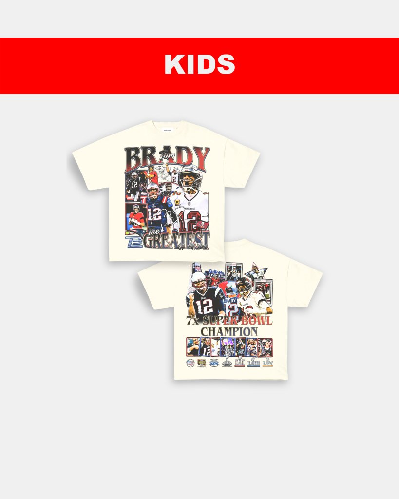 TOM BRADY - KIDS TEE [DS] - VIP - GAME CHANGERS TEE