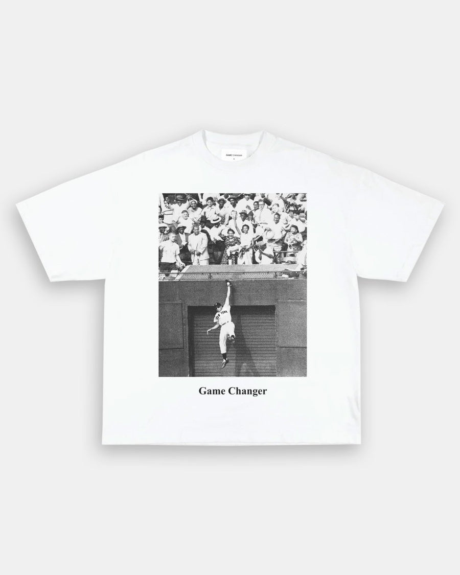 WILLIE MAYS - LEAPING CATCH TEE - GAME CHANGERS