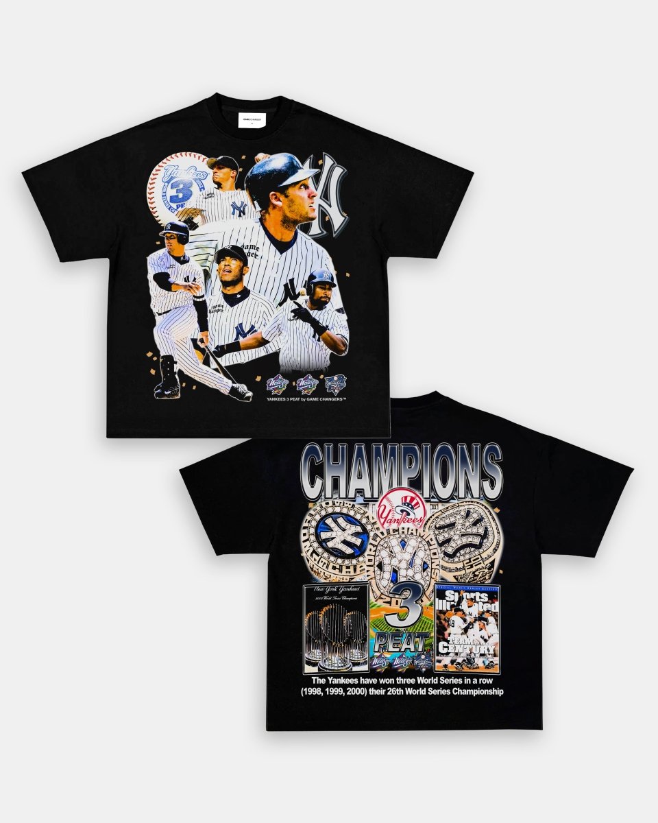 YANKEES 3 PEAT TEE - [DS] – GAME CHANGERS