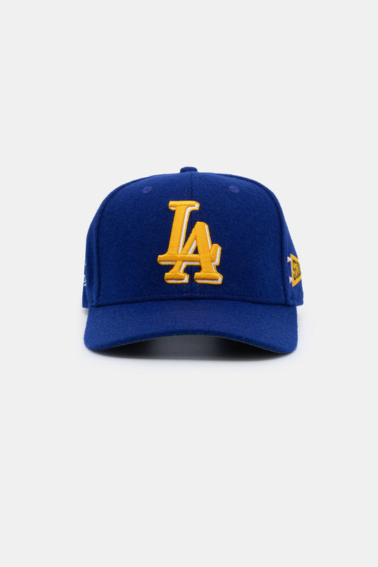 LA - 3D BLOCK HAT (BLUE/YELLOW)