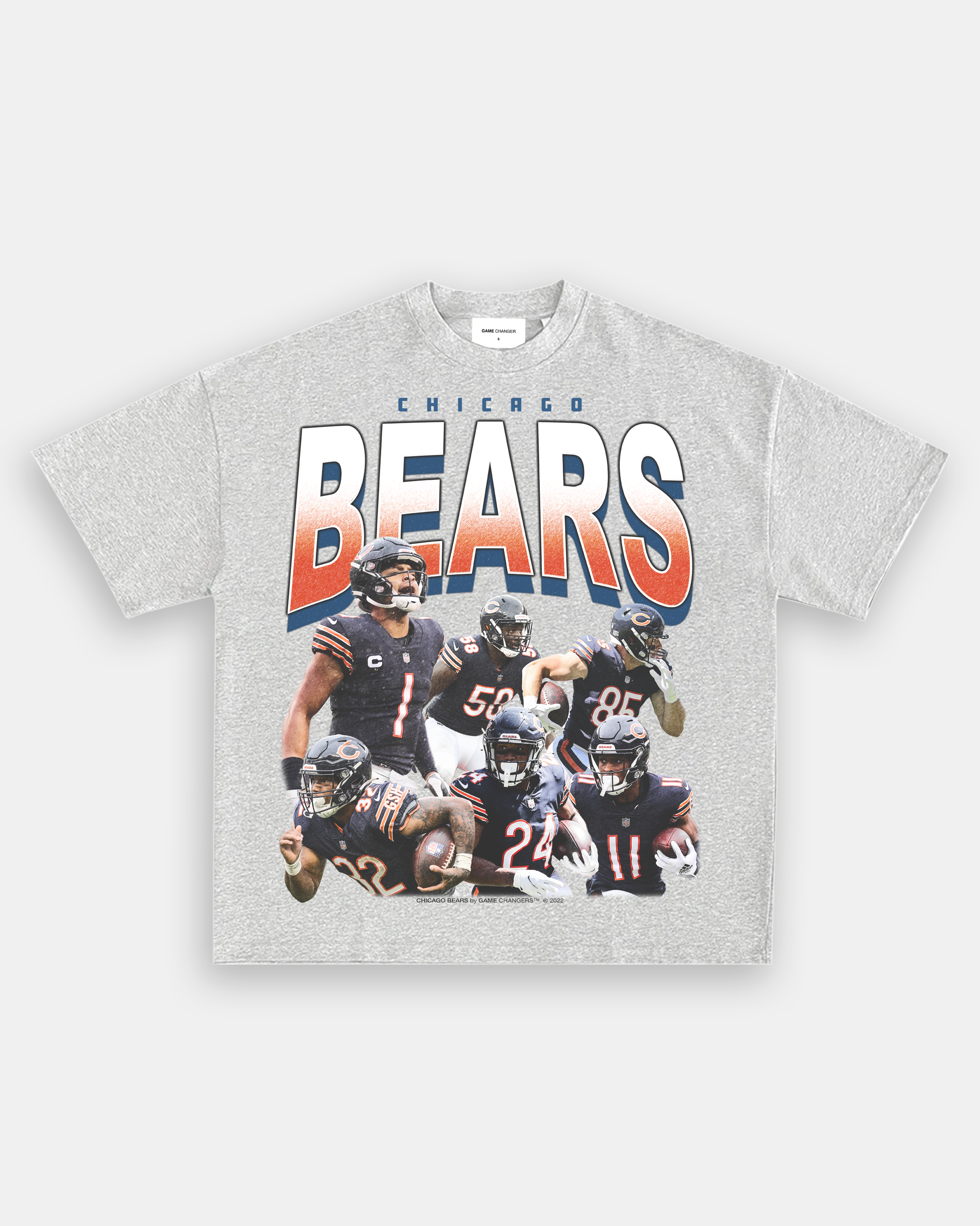 Vintage New 90s T-shirt Chicago BEARS Nfl Football Tee Large 