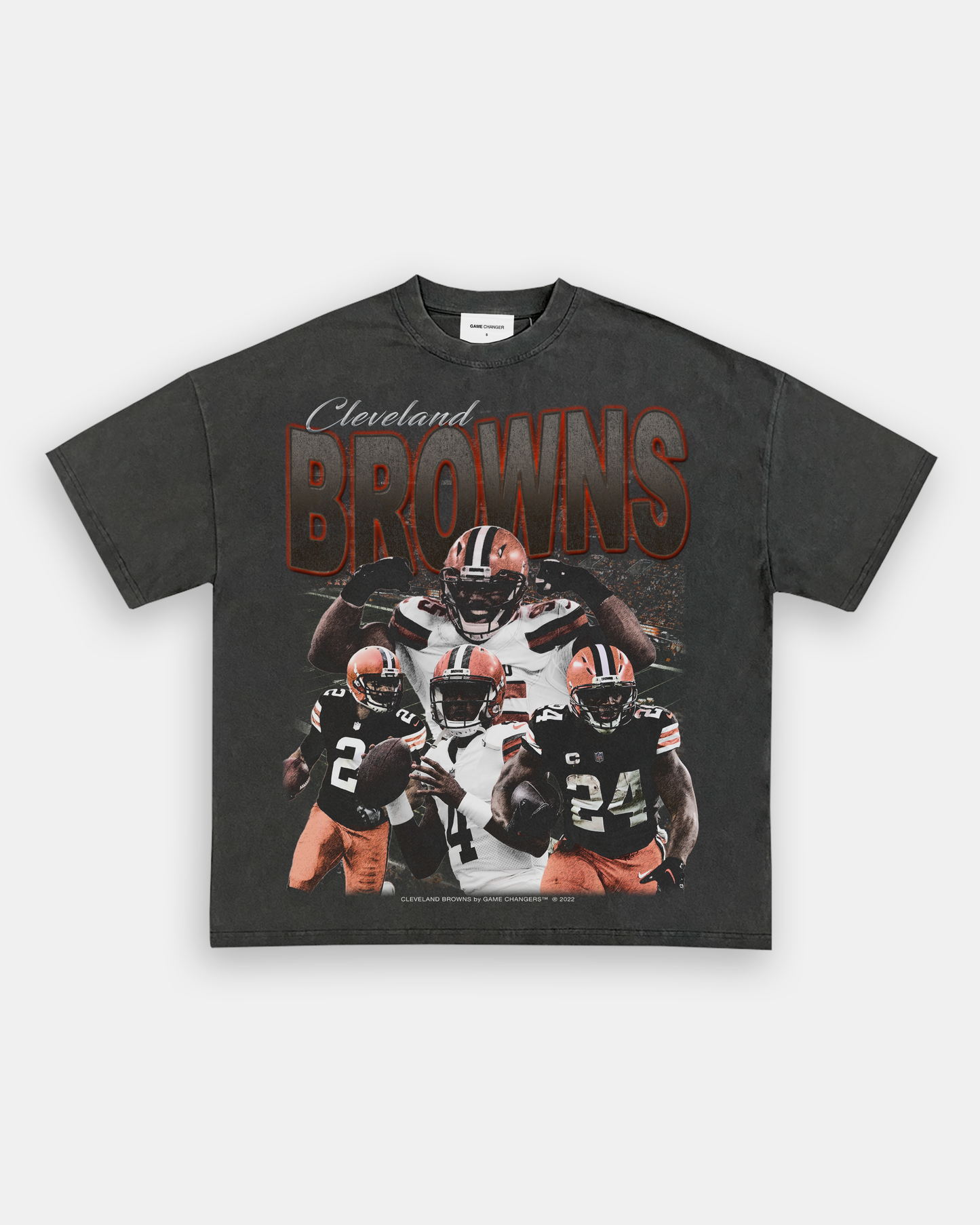 Vintage NFL Cleveland Browns V Neck T Shirt