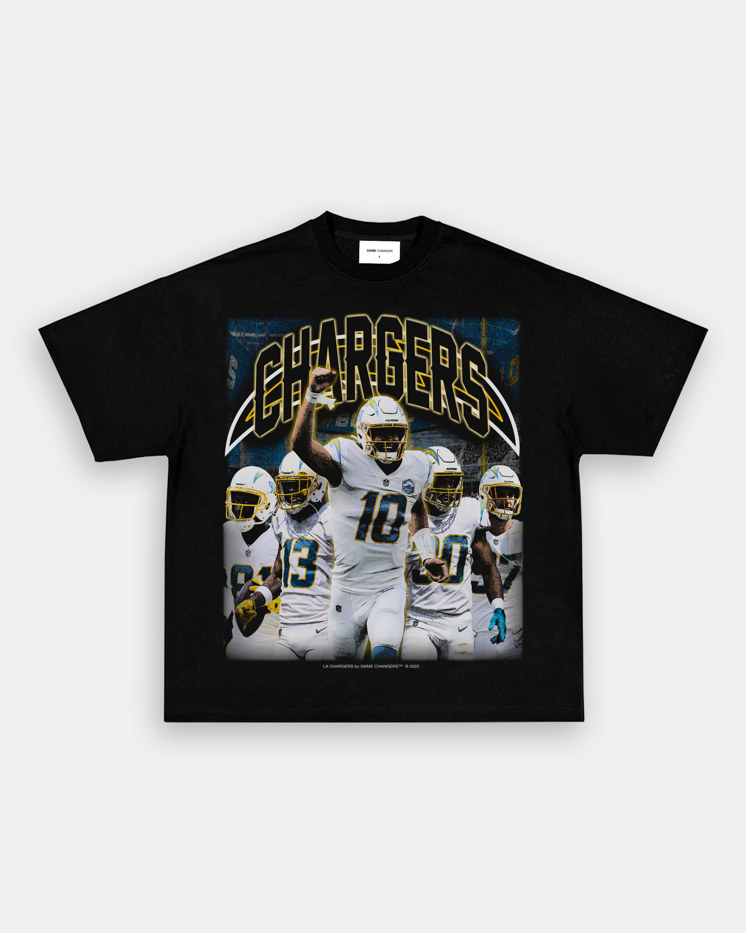 Authentic NFL Apparel Men's Los Angeles Chargers Midfield Retro T