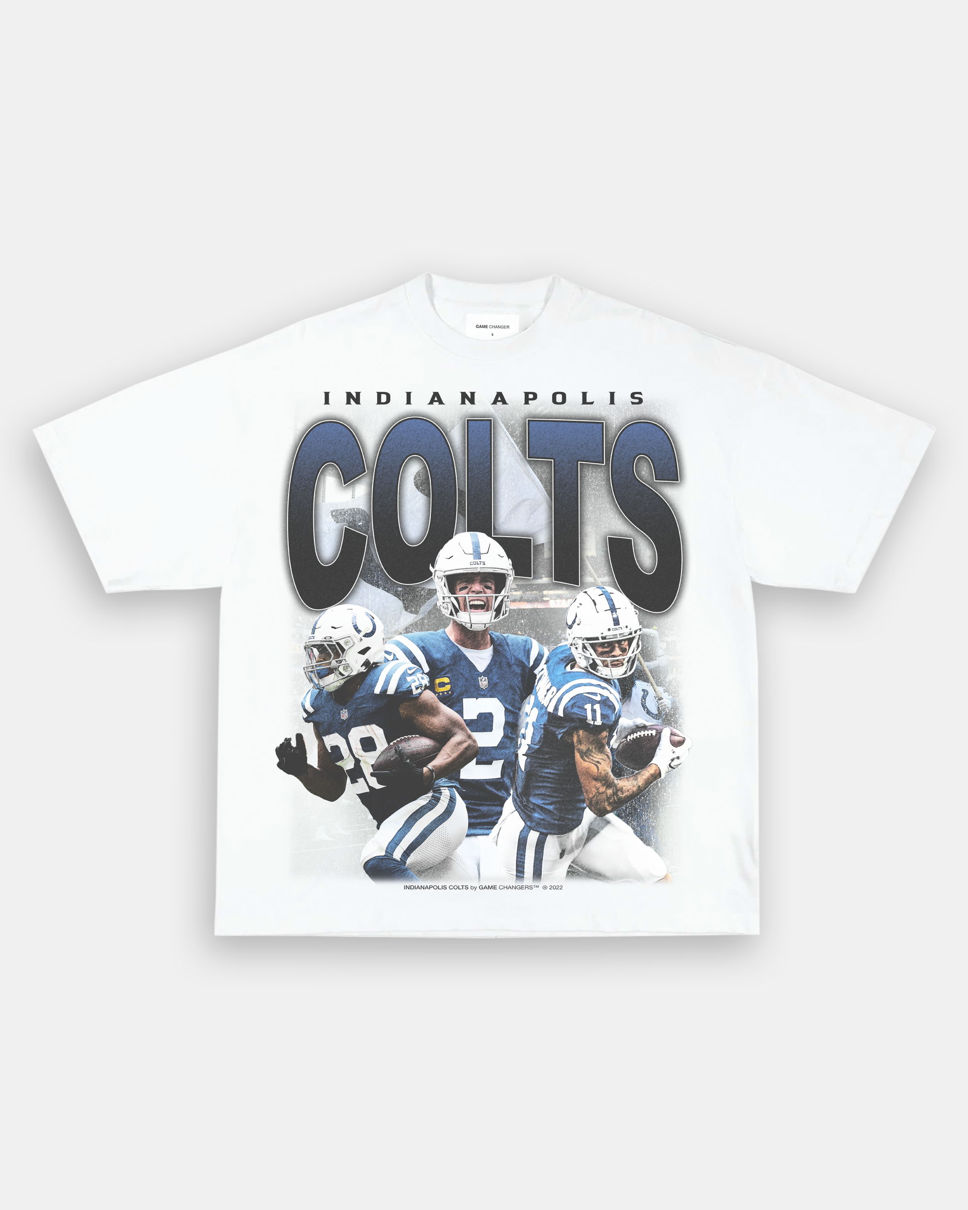 LOGO 7, Shirts, Vintage 9s Indianapolis Colts Graphic Tshirt