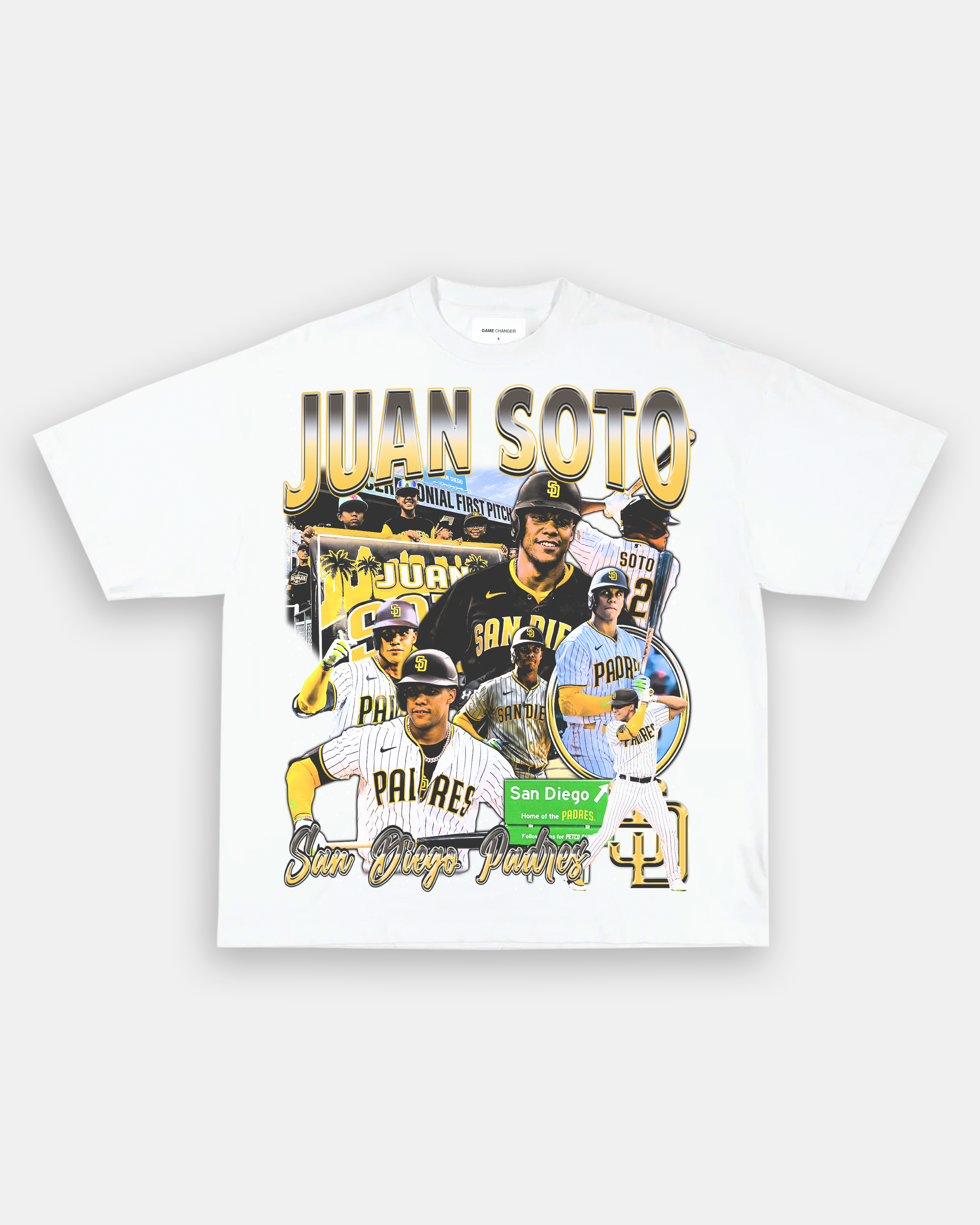 Let'S Go Juan Soto Signature Photo Design T Shirt - Hersmiles