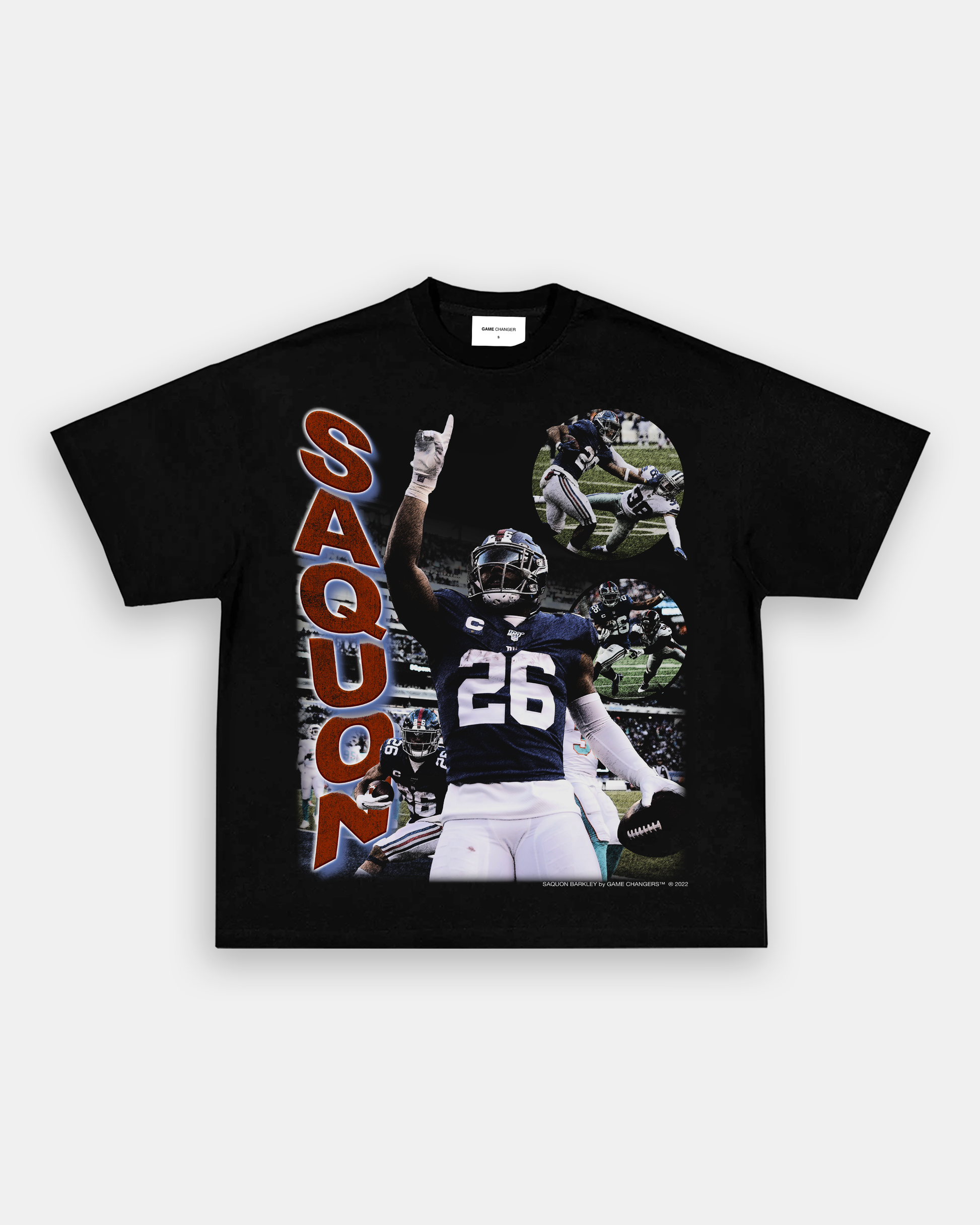 Saquon Barkley Legend Color Rush T-Shirt - White - Tshirtsedge