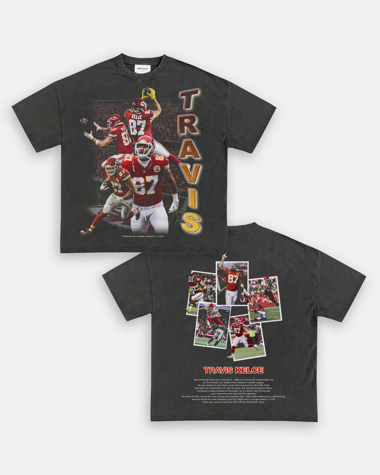 Travis Kelce Graphic T-Shirt, Kansas City Chiefs, Superbowl